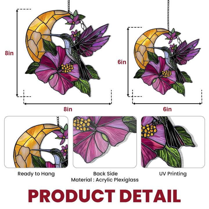 Moonflower Harmony - Window Hanging Suncatcher NCU0TH009