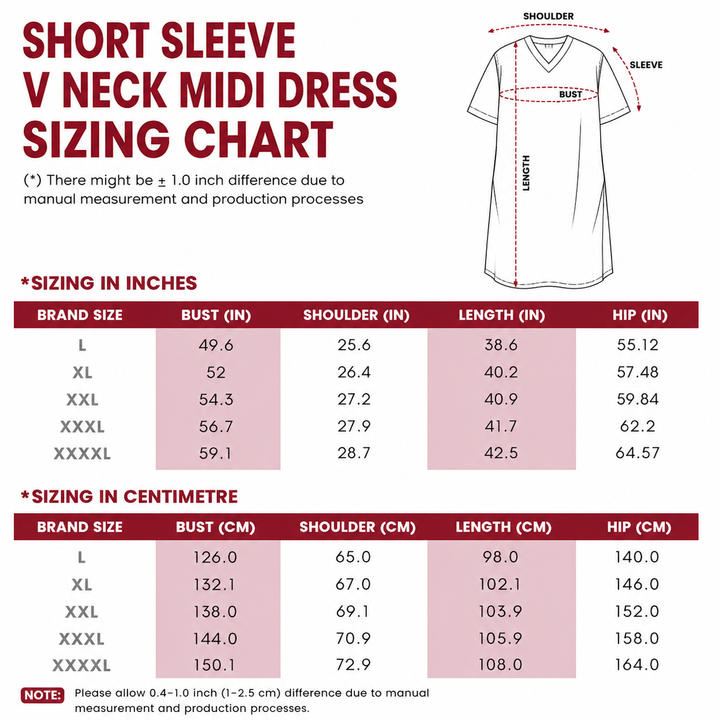 Boho Blossom Short Sleeve V Neck Midi Dress NCU0DV141