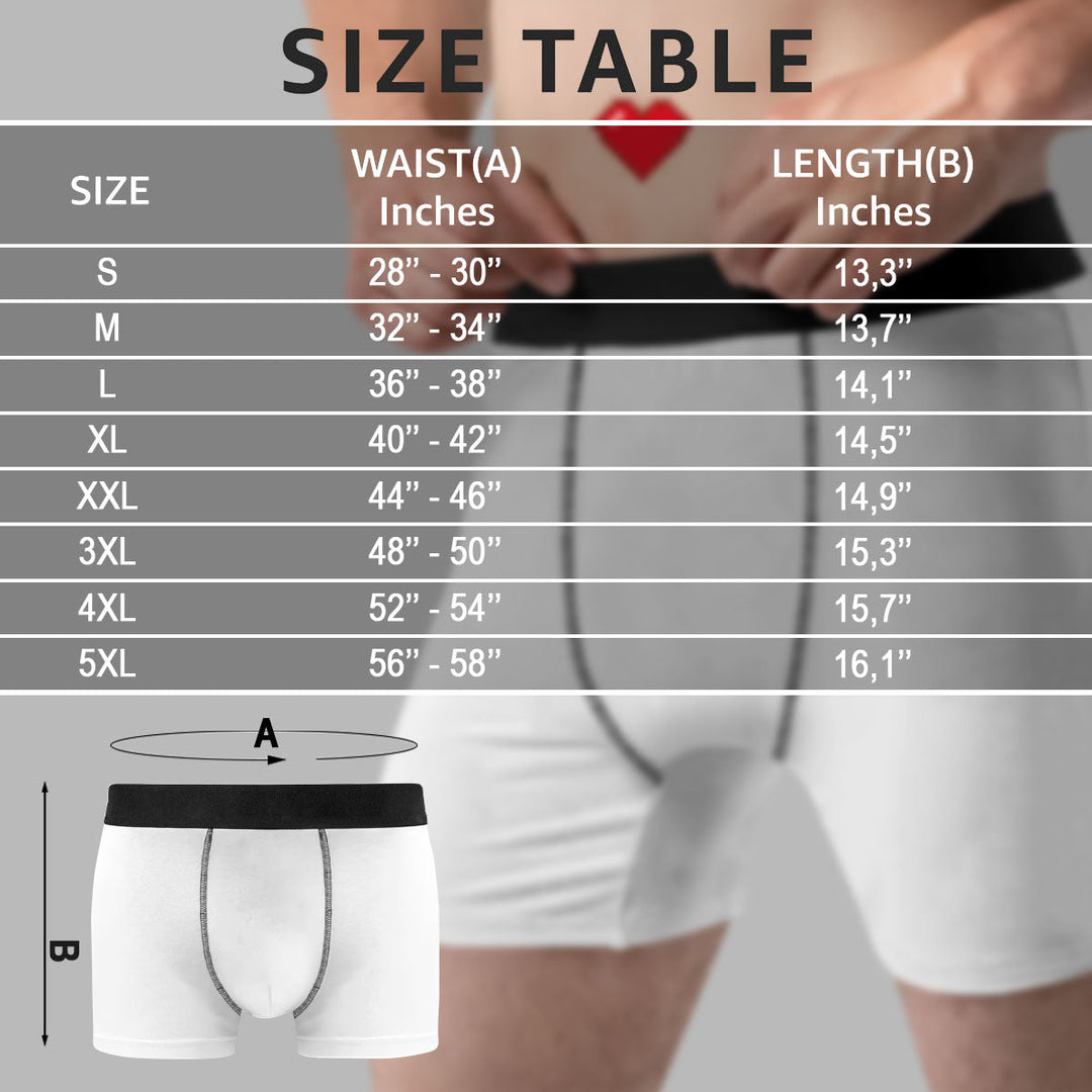 Only You Can Make My Wily Go Hard - Personalized Custom Men's Boxer Briefs - Gift For Couple