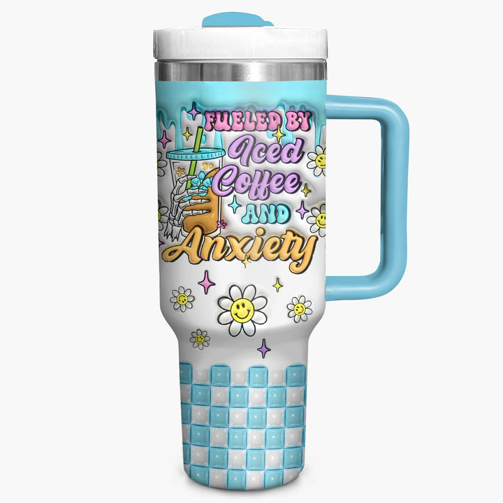 Fueled By Iced Coffee - Tumbler With Handle - NCU0TL018