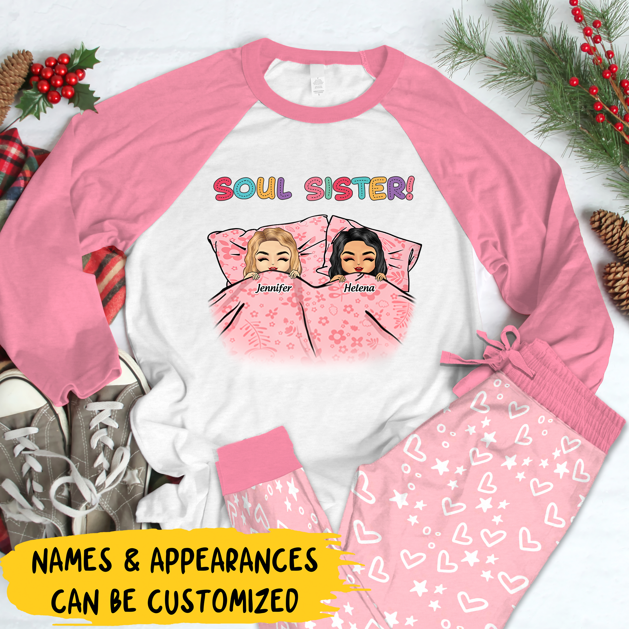 Personalized Pajama Set - Gift For Besties - Soul Sister