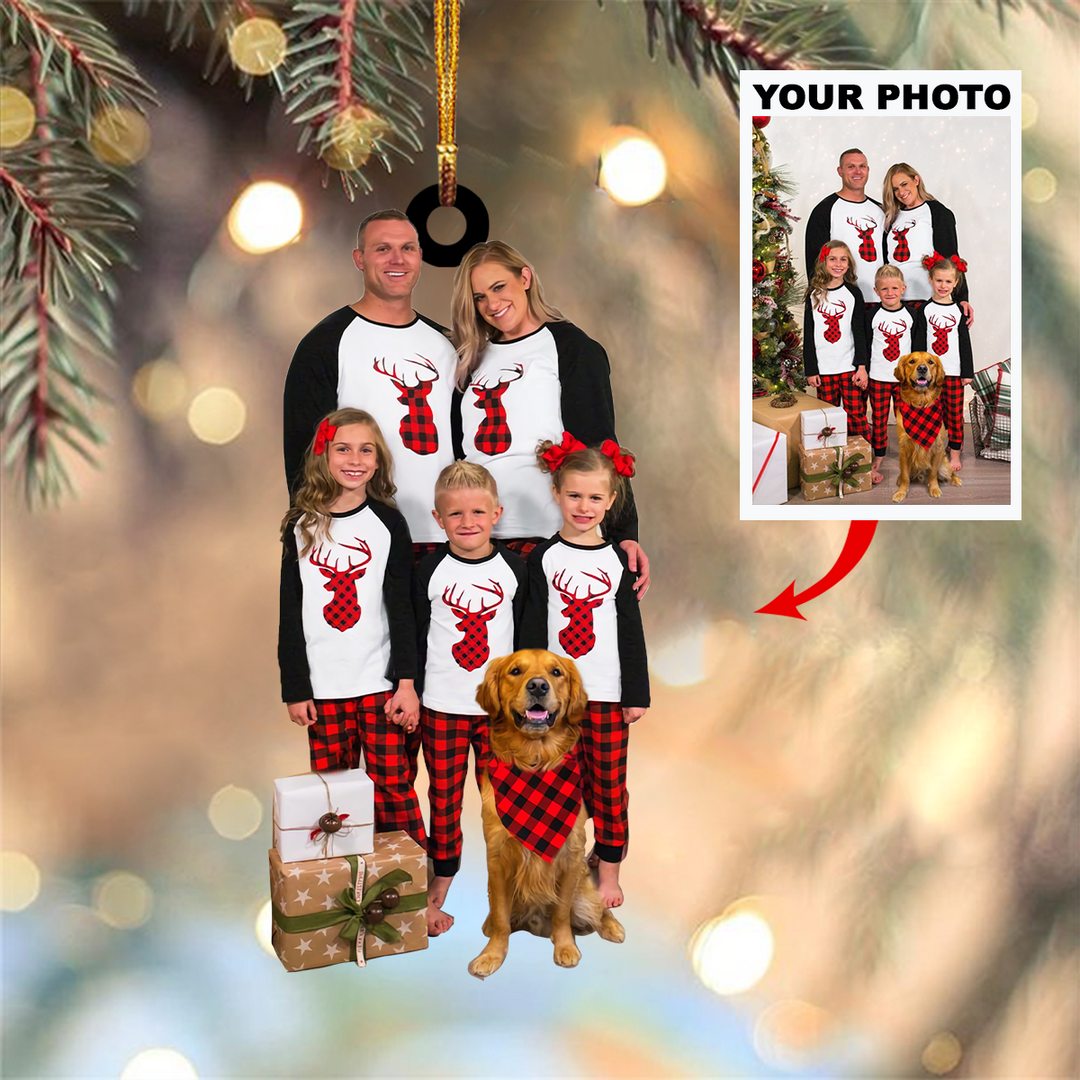 Personalized Photo Mica Ornament - Customized Your Photo Ornament V5 ARND005