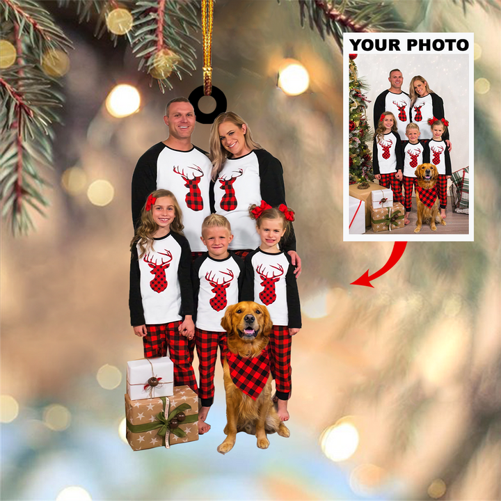 Personalized Photo Mica Ornament - Customized Your Photo Ornament V6 ARND005