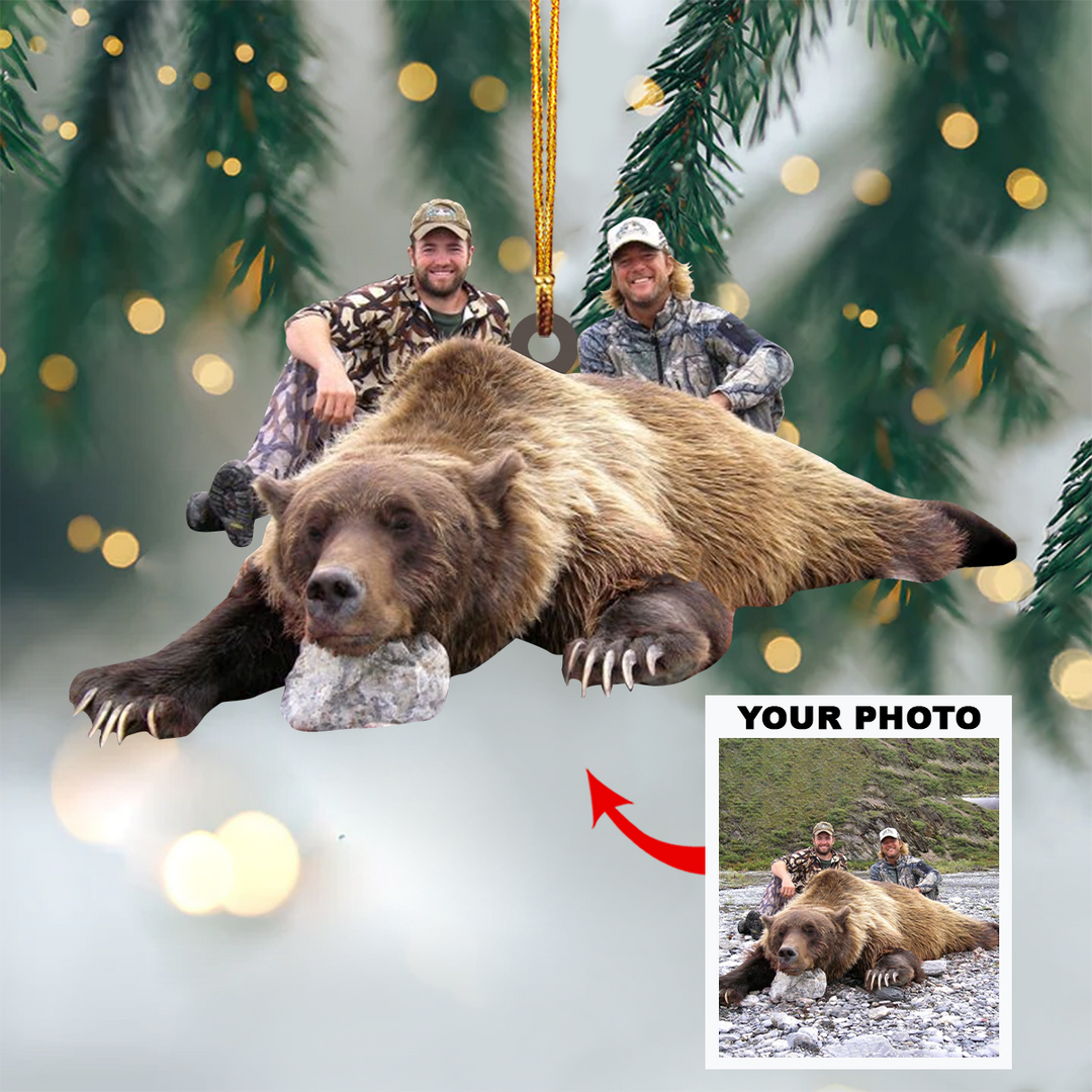 Wild Hunting - Personalized Photo Mica Ornament - Christmas Gifts For Hunting Lover