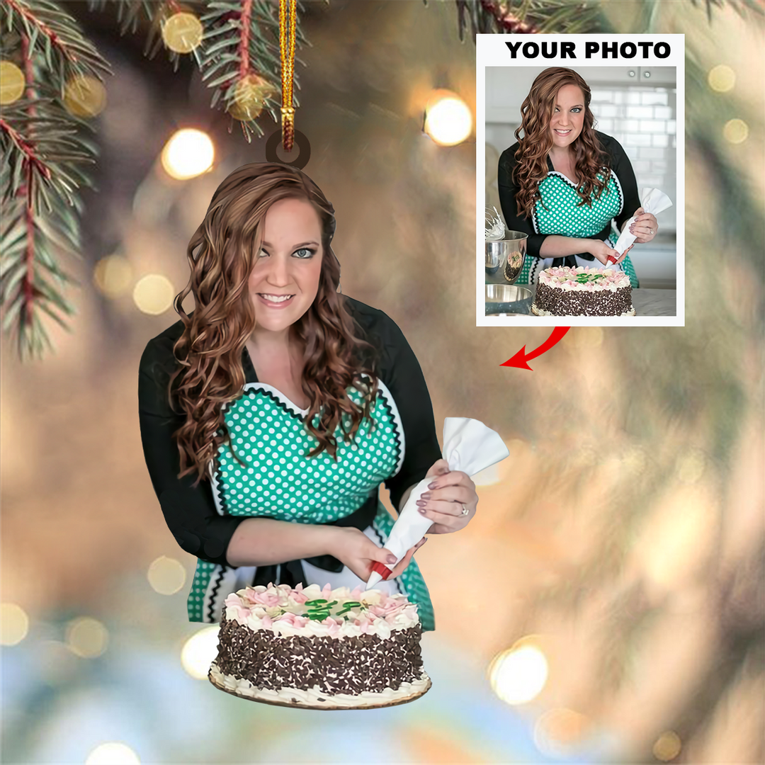 Personalized Photo Mica Ornament - Customized Your Photo Ornament V5 ARND0014