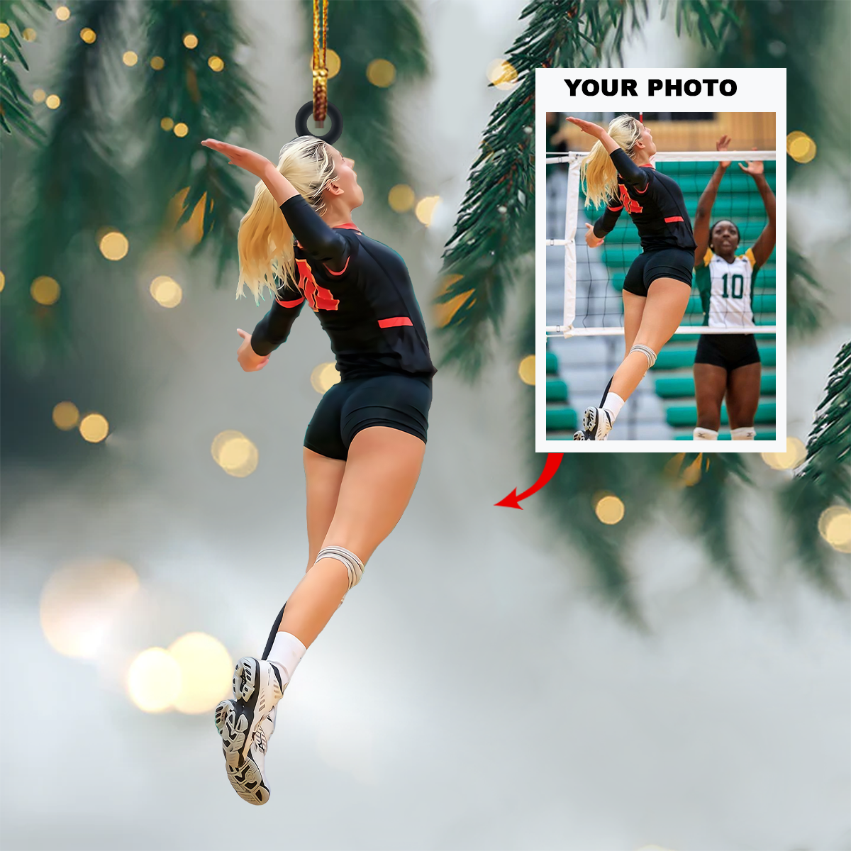 Personalized Photo Mica Ornament - Customized Your Photo Ornament V1 ARND0014