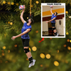 Dynamic Action Personalized Photo Mica Ornament Gift For Tennis Lovers Family Members Christmas 2025