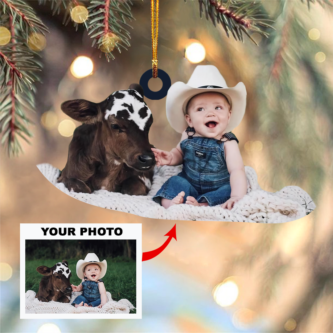 Personalized Photo Mica Ornament - Customized Your Photo Ornament V11 ARND005