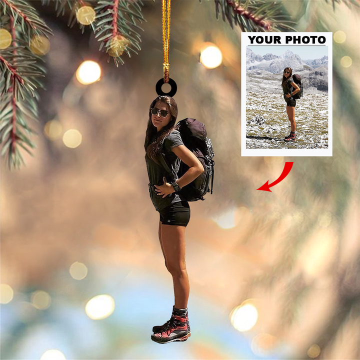 Personalized Photo Mica Ornament - Customized Your Photo Ornament V8 ARND005