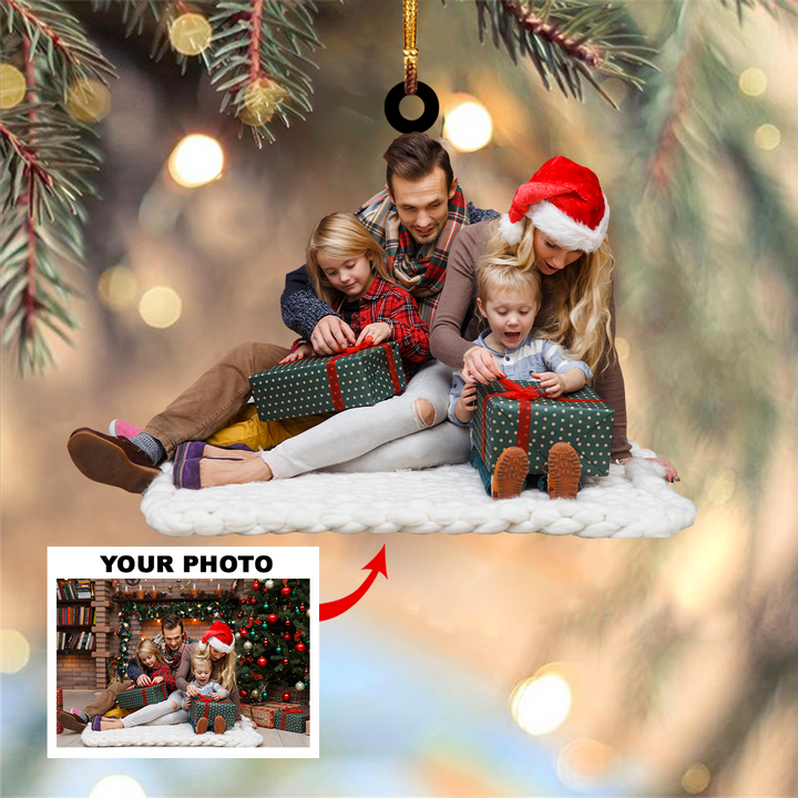 Personalized Photo Mica Ornament - Customized Your Photo Ornament V13 ARND005