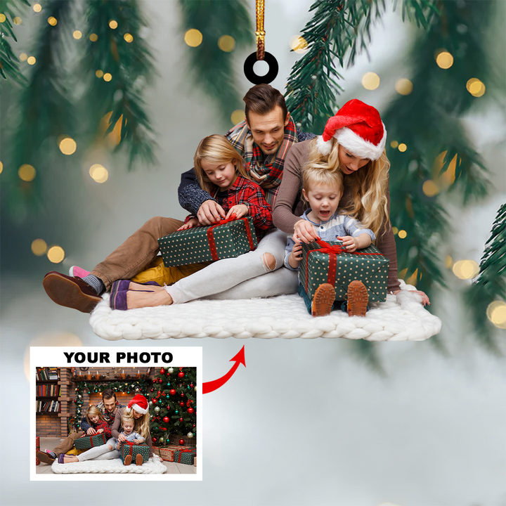 Personalized Photo Mica Ornament - Customized Your Photo Ornament V13 ARND005