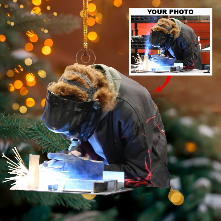 Personalized Photo Mica Ornament - Customized Your Photo Ornament V16 ARND0014