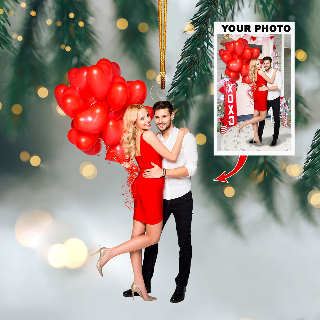 Personalized Photo Mica Ornament - Gift For Couple -  Customized Your Photo Ornament V24 ARND005