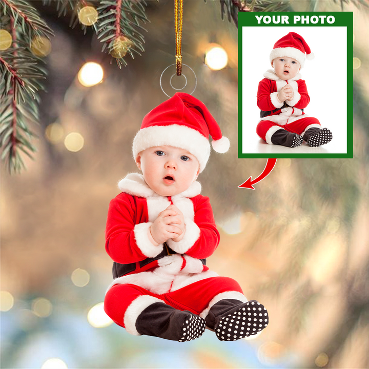 Personalized Photo Mica Ornament - Gift For Family Member -  Customized Your Photo Ornament V30 ARND005