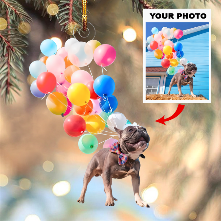 Personalized Photo Mica Ornament - Gift For Dog Lover - Customized Your Dog Christmas Photo ARND037