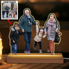 Mother&#39;s Day, Father&#39;s Day Gift For Mom, Dad, Grandma, Grandpa - Personalized 3D LED Light Wooden Base - Custom Photo ARND005 UPL0HD002