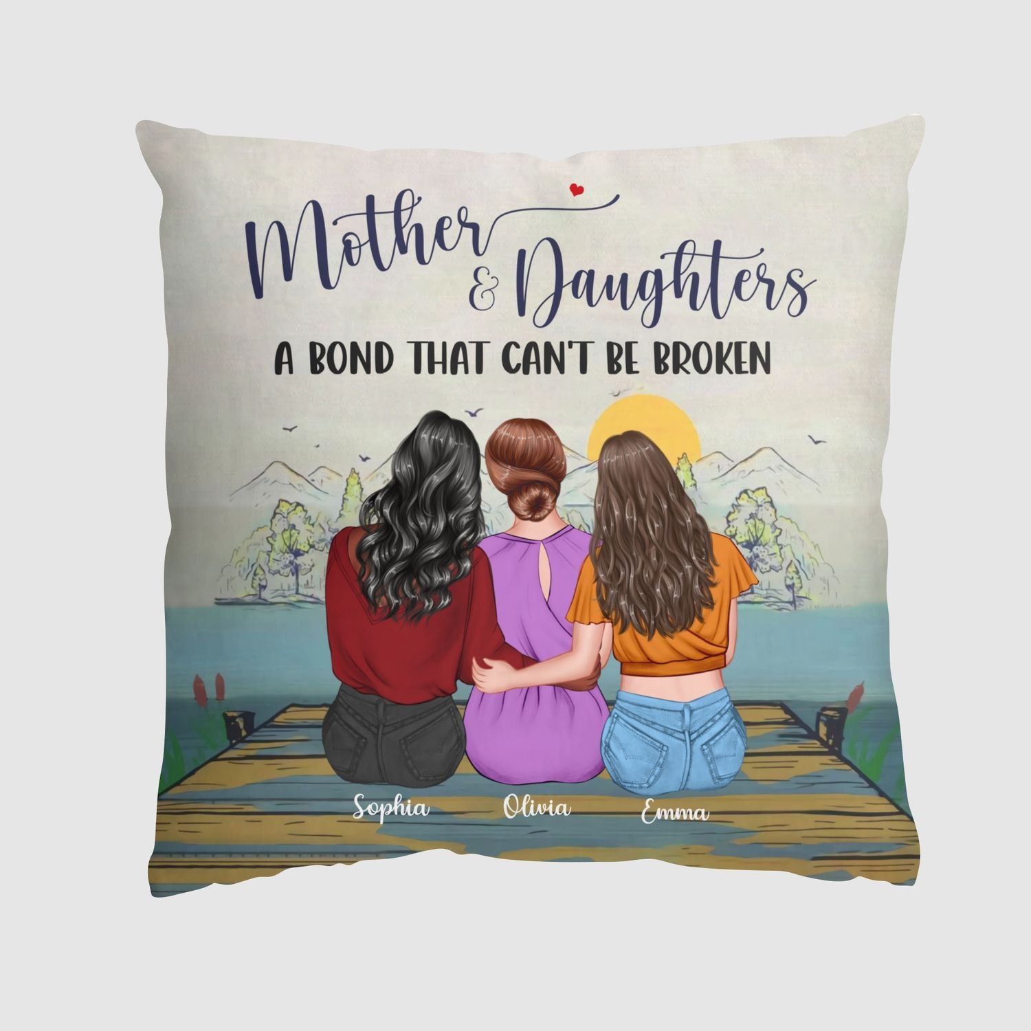 Personalized Pillow Case - Gift For Mother - Like Mother Like Daughter