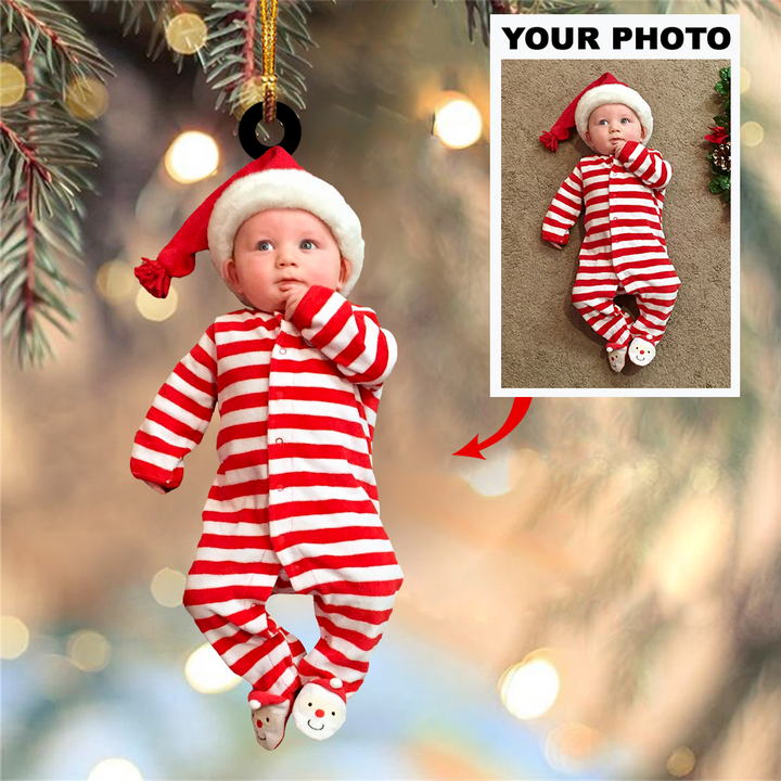 Personalized Photo Mica Ornament - Customized Your Photo Ornament V2 ARND005