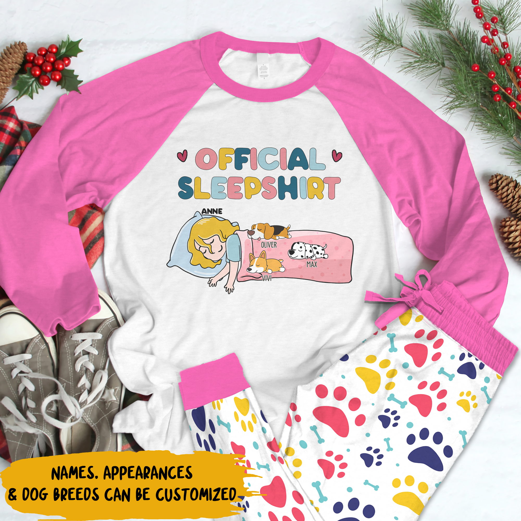 Personalized Pajama Set - Gift For Dog Lovers - Official Sleepshirt