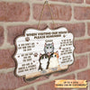 Personalized Door Sign - Gift For Cat Lover - Welcome To My House