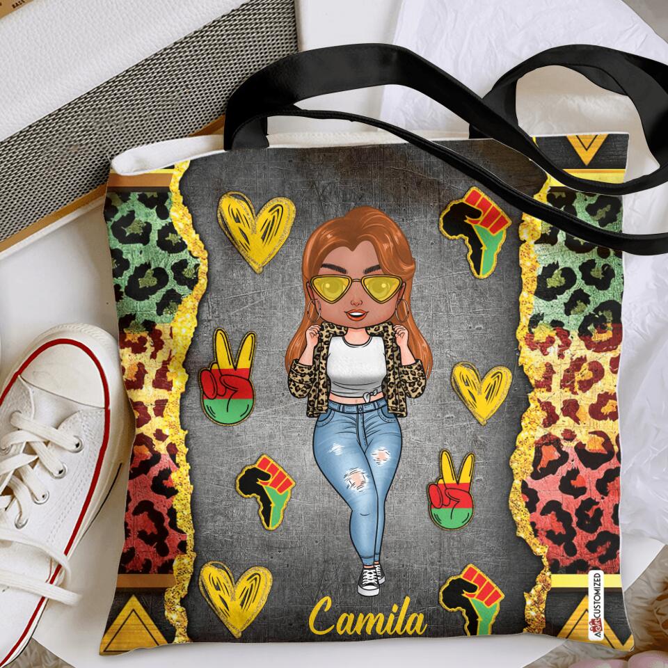Personalized Tote Bag - Gift For Black Woman - Juneteenth My Story