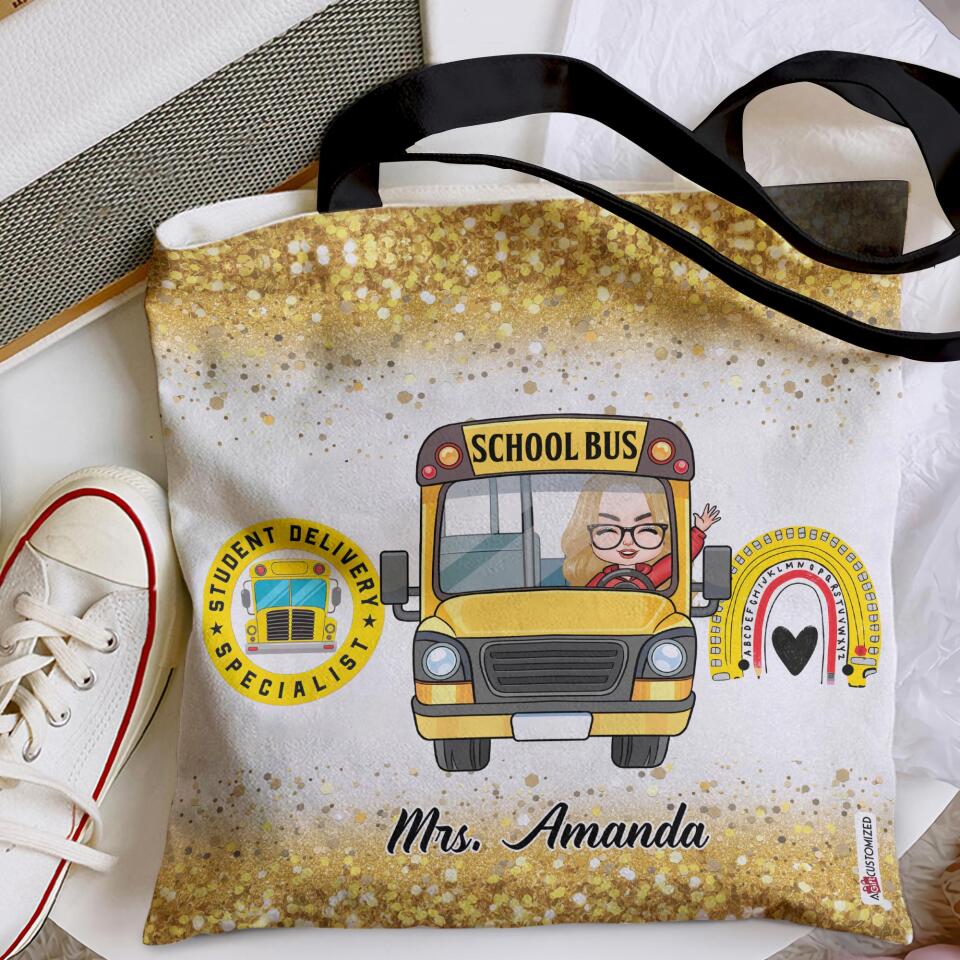 Personalized Tote Bag - Gift For School Bus Driver - Student Delivery Specialist