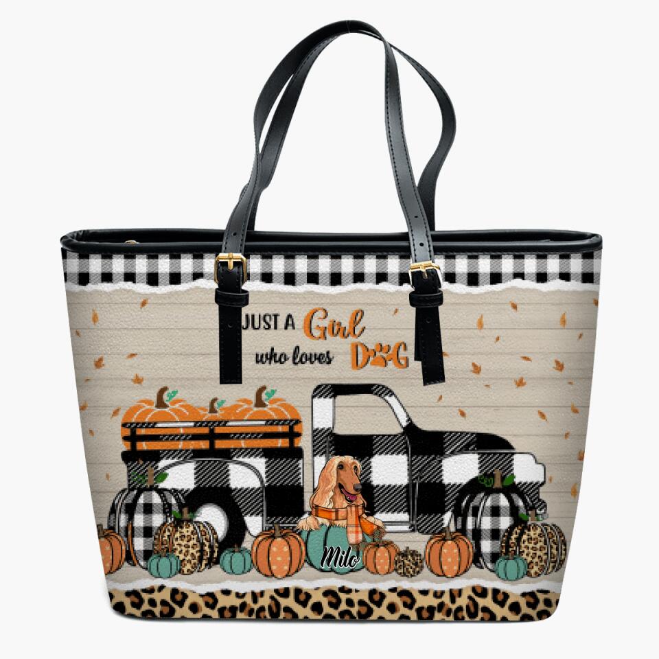 Just a girl who loves dog - Personalized Tote Bag