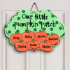 Personalized Door Sign - Gift For Family - Our Little Pumpkin Patch