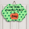Personalized Door Sign - Gift For Family - Our Little Pumpkin Patch