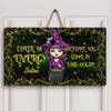 Personalized Door Sign - Gift For Wiccan - Check Ya Energy