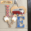 Personalized Door Sign - Gift For Camping Lover - Love Camping