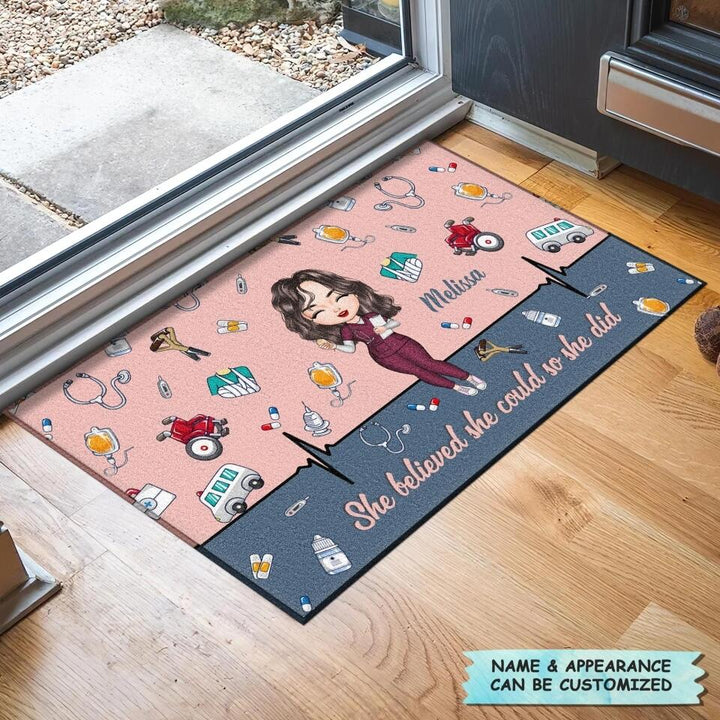 Personalized Doormat - Gift For Nurse - It's A Beautiful Day To Save Lives