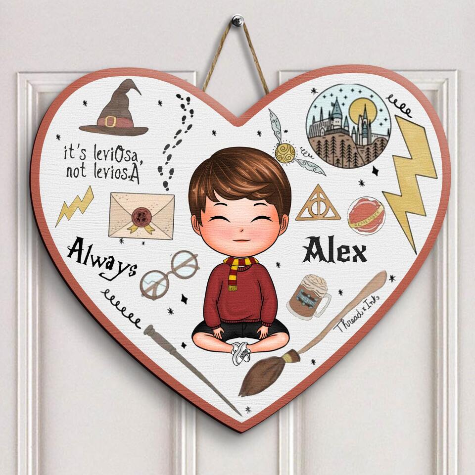 Personalized Door Sign - Gift For Family Member - It's LeviOsa Not LeviosA