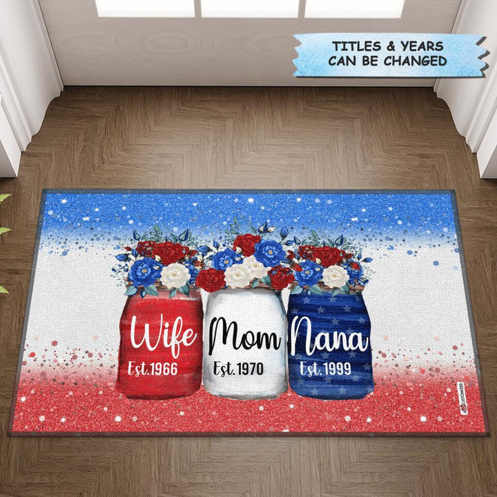 Personalized Doormat - Gift For Family Member - Wife Mom Nana