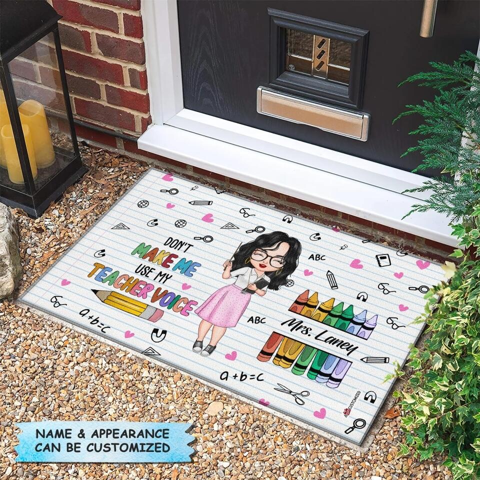 Personalized Doormat - Gift For Teacher - It Takes A Big Heart To Teach Little Minds