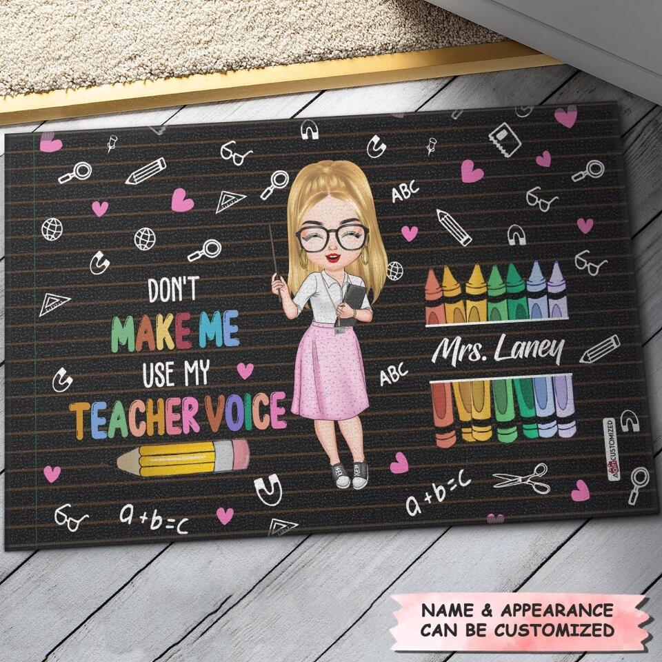 Personalized Doormat - Gift For Teacher - It Takes A Big Heart To Teach Little Minds