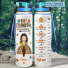 Personalized Water Tracker Bottle - Gift For Teacher - One Thankful Teacher