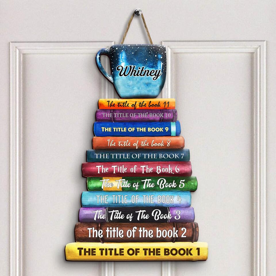 Personalized Door Sign - Gift For Reading Lover - Reading Room