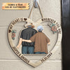 Personalized Door Sign - Gift For Couple - My Heart Is Wherever You Are
