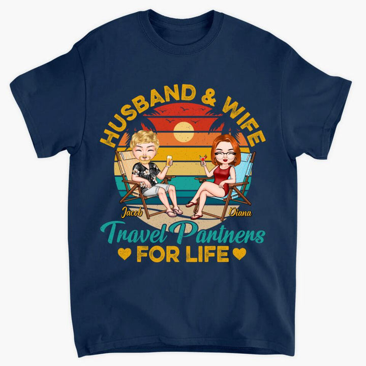 Personalized T-shirt - Gift For Couple - Travel Partners For Life