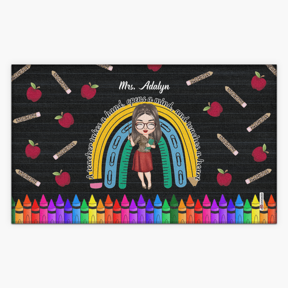 Personalized Doormat - Gift For Teacher - Being A Teacher