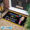 Personalized Doormat - Gift For Teacher - Welcome To The Class