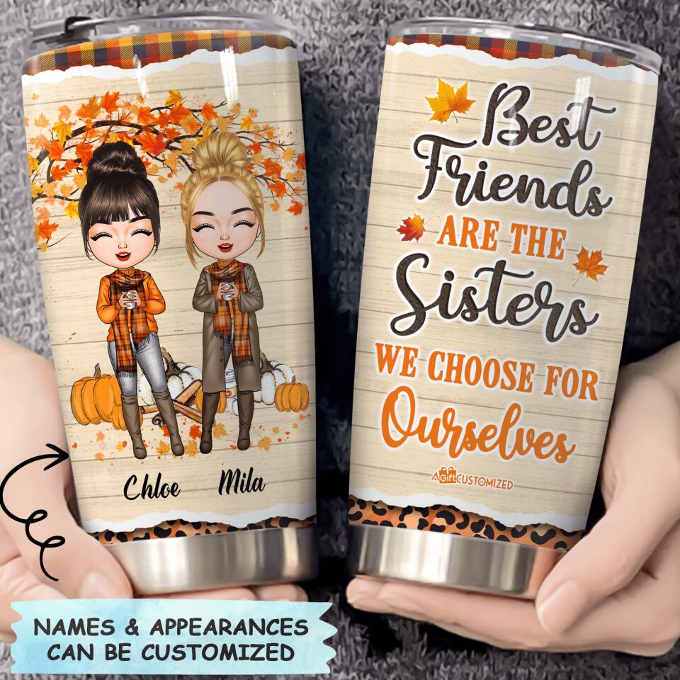 Personalized Tumbler - Gift For Friend - Best Friend Are Sisters