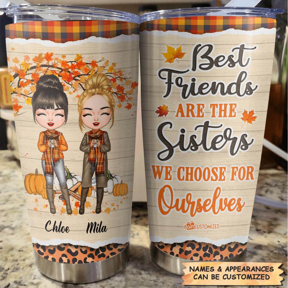Personalized Tumbler - Gift For Friend - Best Friend Are Sisters