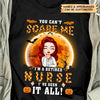 Personalized T-shirt - Gift For Nurse - You Can&#39;t Scare A Retired Nurse