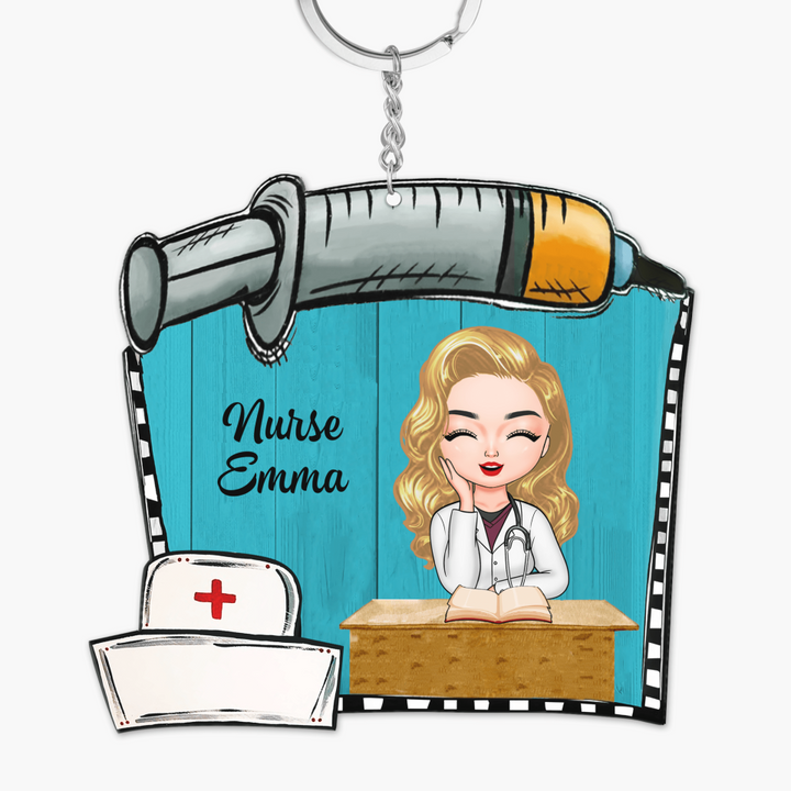 Personalized Keychain - Gift For Nurse - Nurse Life