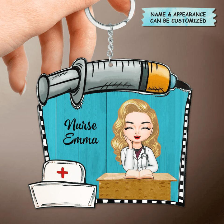 Personalized Keychain - Gift For Nurse - Nurse Life