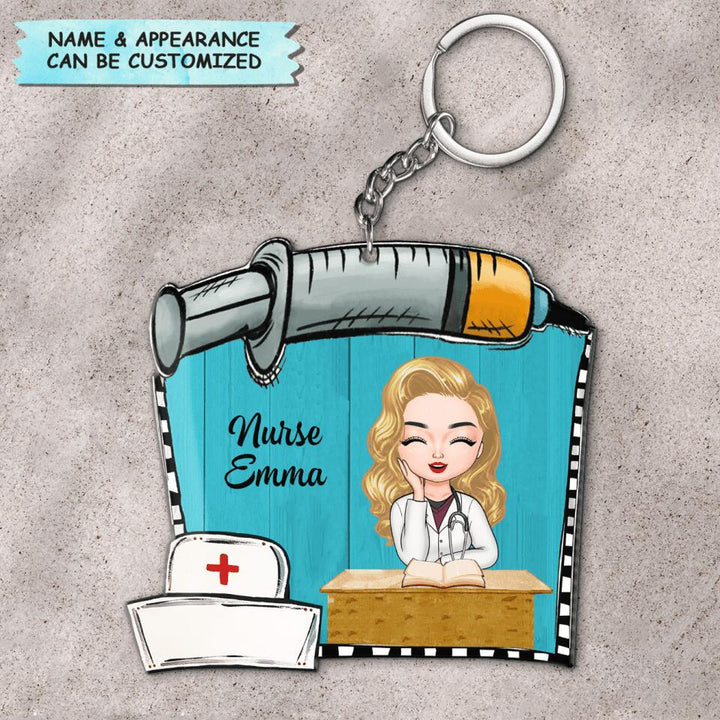 Personalized Keychain - Gift For Nurse - Nurse Life