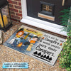 Personalized Doormat - Gift For Camping Lover - Let&#39;s Sit By The Campfire
