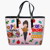 Personalized Leather Bucket Bag - Gift For Physical Education Teacher - PE Teacher Like A Normal Teacher But Cooler